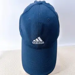 【adidas】キャップ ネイビー ロゴ刺繍 オールシーズン フリーサイズ