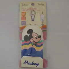 Skaterスケーター　ディズニー　レトロ　ミッキーマウス　リール付キーケース