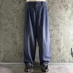 90s コムデギャルソンオム 2タック ワイドコットンパンツ 田中オム Mのサムネイル