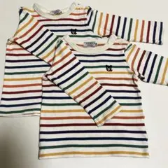 【ダブルビー】長袖Tシャツ 80サイズ　ミキハウス