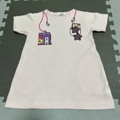 エックスガールステージズ　半袖ピンクワンピース100