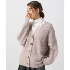 新品23AW 定価8250 ベイフローBAYFLOW ヘアリーニットカーディガン