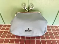 MARY QUANT ライトブルー がま口ポーチ