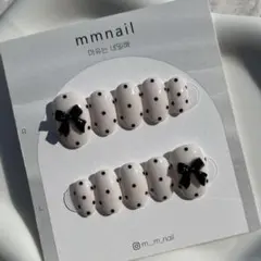 mmnail リボンネイル 韓国ネイルチップ ネイルチップオーダー 量産型