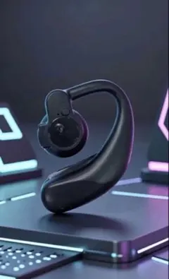 ワイヤレスイヤホン 両耳で回転設計 イヤーフック bluetooth イヤホン