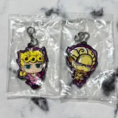 ジョジョ キーホルダー ジョルノ ゴールドエクスペリエンス セット