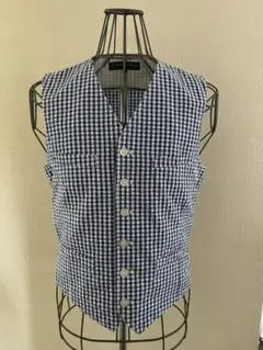 RUGGED FACTORY ギンガムチェック ベスト Sのサムネイル