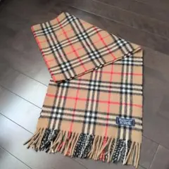 美品　Burberrys 100%カシミヤ マフラー ノバチェック柄