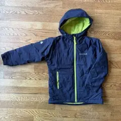 【mont-bell】子ども用ウェア フード付き ネイビー 130cm
