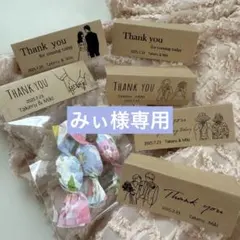 【みぃ様専用】ウェディング　サンキュータグ　プチギフト