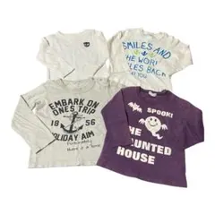 特価 長袖シャツ ロンT 4枚セット まとめ売り 男の子 90 95