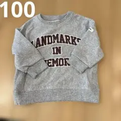 グレー　トレーナー100