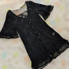 axes femme 総レース カーディガン