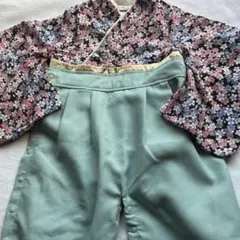 Sweet mommy　ロンパース　袴　お祝い　ベビー　花柄　80cm