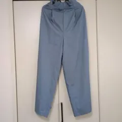 アルアバイル allureville シェルタリングタックワイドパンツ ブルー