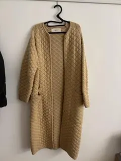 TODAYFUL キルティングニットコート イエロー38 トゥディフル