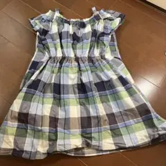 コムサ　ワンピース　チェック　100センチ