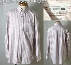 並品★定価3,990円 ユニクロ × JW アンダーソン ストライプ シャツ M