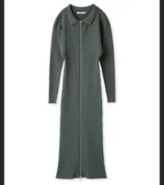 SNIDEL Sustainableフロントジップニットワンピース
