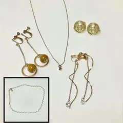 ゴールドアクセサリー5点まとめ売り（バラ売り可）