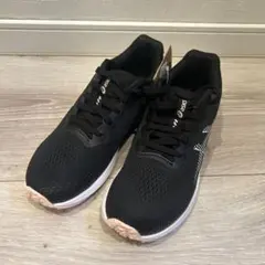 ASICS レーザービーム ブラック/グレー　22.5 ㎝