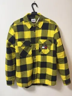 TOMMY JEANS イエロー・ブラックチェック Mサイズ