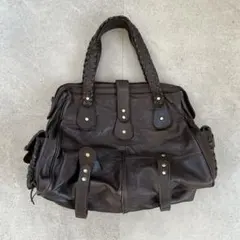 00s Archive ギミックショルダーバッグ レザー グランジ Y2Kお兄系
