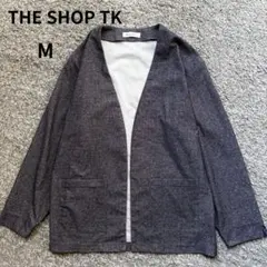 THE SHOP TK ノーカラージャケット Mサイズ　カジュアル ビジネス