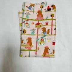 動物柄の綿生地