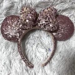 ディズニー　カチューシャ　ミニー　スパンコール