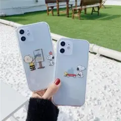☆新作☆iPhoneケース　スヌーピー　おしゃれ　かわいい クリア【107】