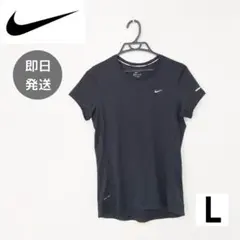 ナイキ NIKE レディース L 半袖 Tシャツ 黒 DRYFIT スポーツ 夏のサムネイル