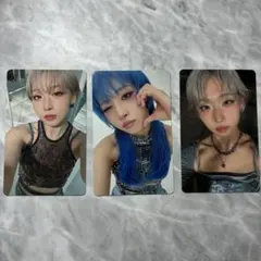 JISOO トレカ 3枚セットHANA Blue Jeans