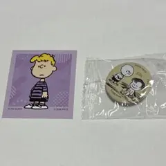 くら寿司　スヌーピー 缶バッジ　ステッカーのサムネイル