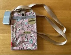 スヌーピー ラミネート スマホ ショルダー トートバッグ PEANUTS