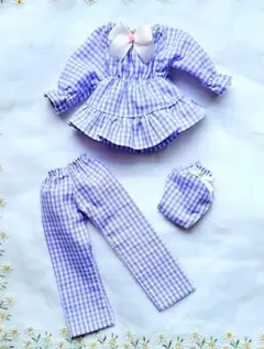 リカちゃんのパジャマ&パンツ　(ラベンダー)