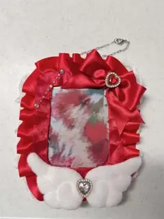 ハンドメイド 赤色 すとぷり 莉犬くん トレカケース