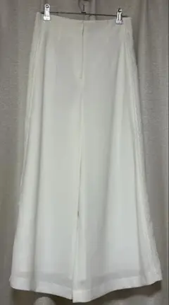EPOCA ホワイト ワイドパンツ レースサイド