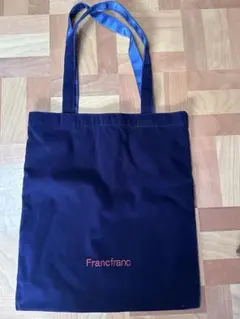 Francfranc フランフラン トートバッグ 紺色