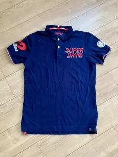 Superdry ポロシャツ ネイビー 刺繍ロゴのサムネイル