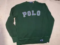 【美品】ポロラルフローレン スウェット トレーナー 緑 S