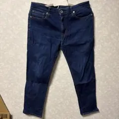 GU ダークブルースリムフィットデニムパンツ