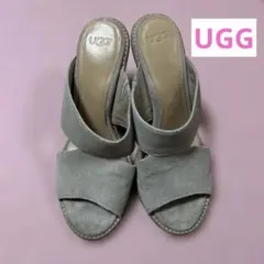 お値下げ　UGG ヒール　サンダル　25cm ベージュ