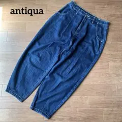 antiqua アンティカ カーブデニム バルーンデニム サーカスパンツ Lのサムネイル