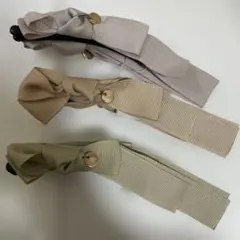 新品☆スリーコインズ　グログランロングリボンバナナ　バナナクリップ　スリコ