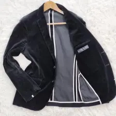 【良品】シップス SHIPS テーラードジャケット ベロア ベルベット アンコン