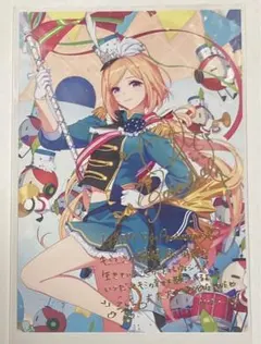 ホロライブ　アキ・ローゼンタール　直筆サイン　ポストカード ホロライブ アキ・ローゼンタール 誕生日記念2021 直筆サイン入り