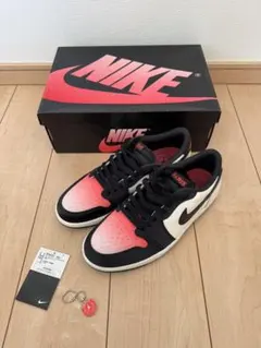 NIKE Air Jordan 1 Low ブラック/レッド　パリサンジェルマン