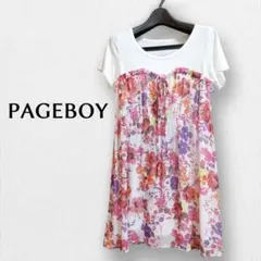 PAGEBOY 花柄 半袖ワンピース　匿名配送のサムネイル