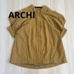 【希少美品】ARCHI アーキ シャツ　ブラウス　パフスリーブ　ジャケット　半袖のサムネイル